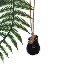 Ernesto Ovalle Medium Pounamu Fish Hook-jewellery-The Vault