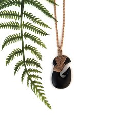 Ernesto Ovalle Small Pounamu Fish Hook-jewellery-The Vault