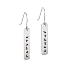 Whanau Earrings Silver Plate-jewellery-The Vault