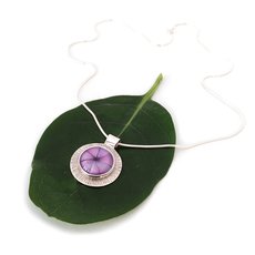 Purple Kina Petal Pendant-jewellery-The Vault