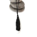 Huia Feather Pendant on Cord Style2