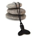 Whale Tail Pendant on Cord Style1