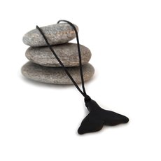 Whale Tail Pendant on Cord Style2-jewellery-The Vault