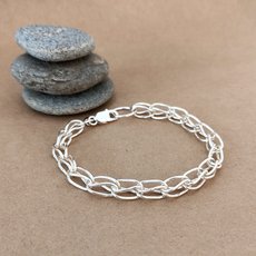 Silver Foxtail Link Bracelet-jewellery-The Vault