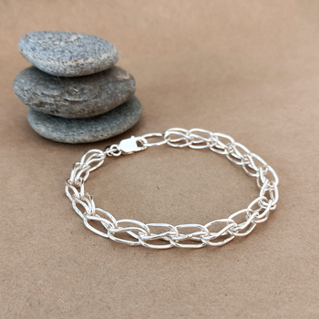 Silver Foxtail Link Bracelet