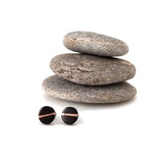 Piano Key Studs Round-jewellery-The Vault