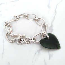 Big Green Heart Bracelet-jewellery-The Vault