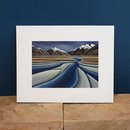 Matted Print River's Journey