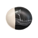 Coastal Ti Kouka Dippled White on Black 10cm Porcelain Bowl