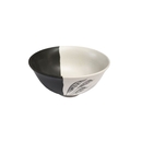 Coastal Toe Toe White on Black 11cm Porcelain Bowl
