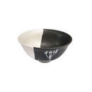 Coastal Ti Kouka White on Black 11cm Porcelain Bowl