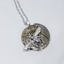 Timepiece Pendant w Large Silver Honeybee