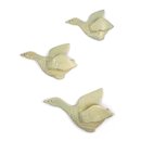 Set of 3 Ducks Antique Green