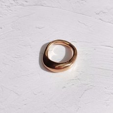 Moulded Ring Gold Plate-jewellery-The Vault