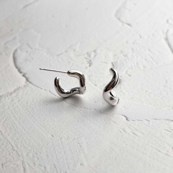 Undercurrent Earrings Silver