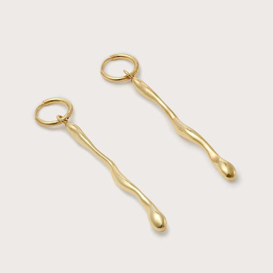 Gravity Earrings Gold Plate