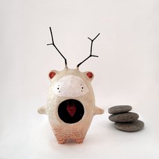 Heart Keeper Paper Mache Sculpture-artists-and-brands-The Vault