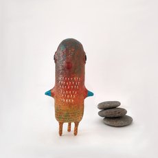 Bird Totem Paper Mache Sculpture-artists-and-brands-The Vault