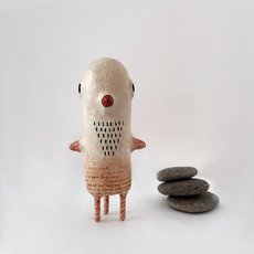 Bird Totem Paper Mache Sculpture-artists-and-brands-The Vault