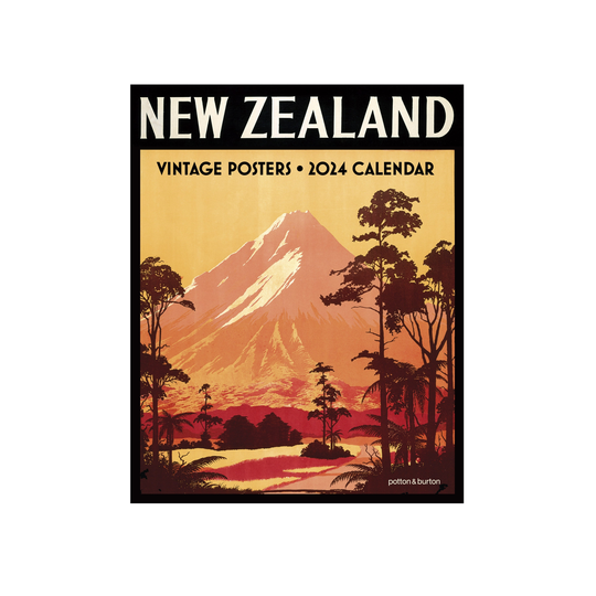 NZ Vintage Posters 2024 Calendar Large