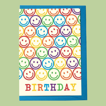 Smiley Happy Birthday Card