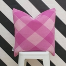 Cushion Cover Violet Check