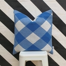 Cushion Cover Blue Check