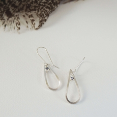 Ocean in a Drop Lolite Earrings-jewellery-The Vault