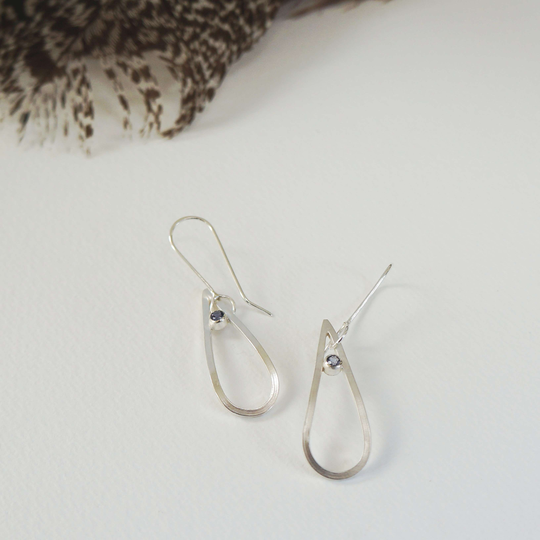 Ocean in a Drop Lolite Earrings