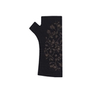 Merino Fingerless Gloves Black Korokio