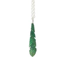 Kakariki Feather Necklace-jewellery-The Vault