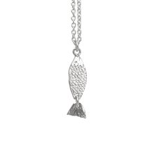 Ika Iti Necklace Polished Silver-jewellery-The Vault