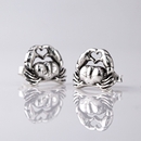 Crab Romance Studs Silver