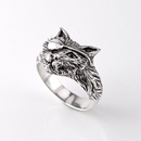 Pirate Cat Ring Silver