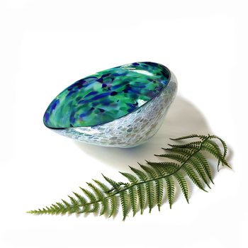 Glass Paua Shell Bowl Medium