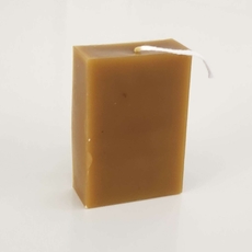 Beewax Candle Rectangle Mustard-lifestyle-The Vault