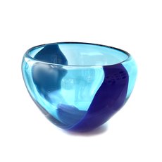 Glass Big Blue Transition Bowl-artists-and-brands-The Vault