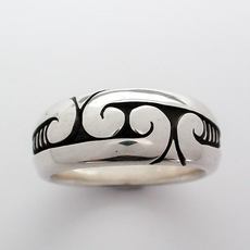 Four Koru Ring Silver-jewellery-The Vault