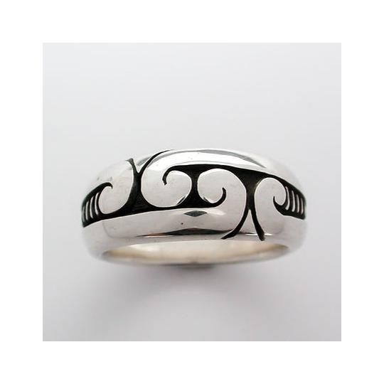 Four Koru Ring Silver