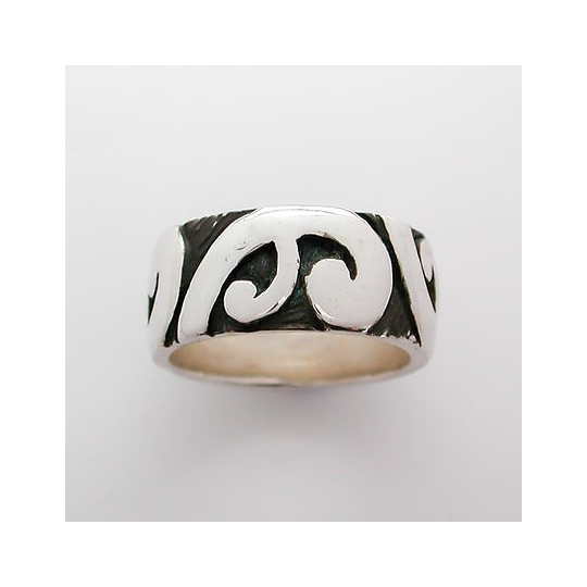 Six Koru Band Silver