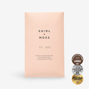 Hazelnut Orange & Sea Salt Dark Chocolate Bar