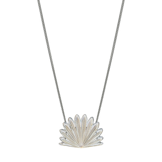 Fan Tail Sunrise Locket Silver