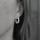 Elements Hoop Stud Earrings Silver