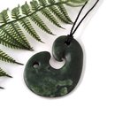 Large Pounamu Pendant Simple Fish Hook