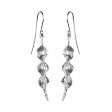 Kowhai Pod Earrings Silver-jewellery-The Vault