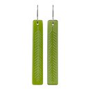 Glass Rimu Drop Earrings Green