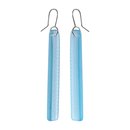 Glass Rimu Drop Earrings Light Blue