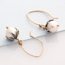 Blossom Drop Earrings White Pearl