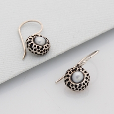 Mini Kina Drop Earrings Silver-jewellery-The Vault