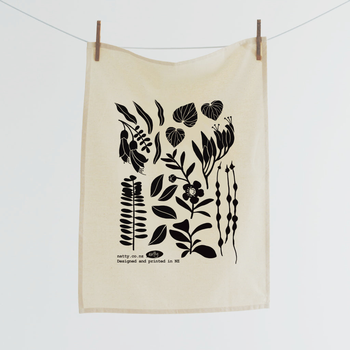 NZ Natives Tea Towel